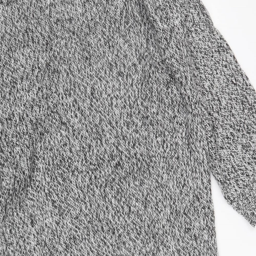 H&M Womens Grey   Cardigan Jumper Size M