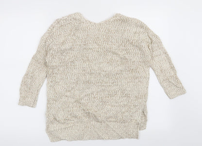 Marks & Spencer Womens Beige   Pullover Jumper Size 8