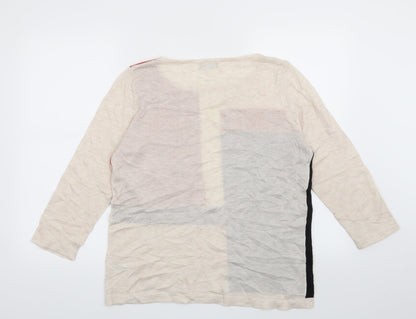 M&Co Womens Beige   Pullover Jumper Size 14