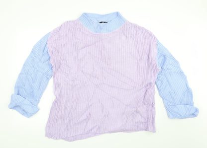 Missguided Womens Purple   Pullover Jumper Size 10