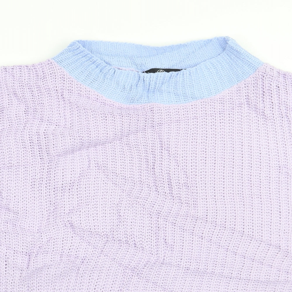 Missguided Womens Purple   Pullover Jumper Size 10