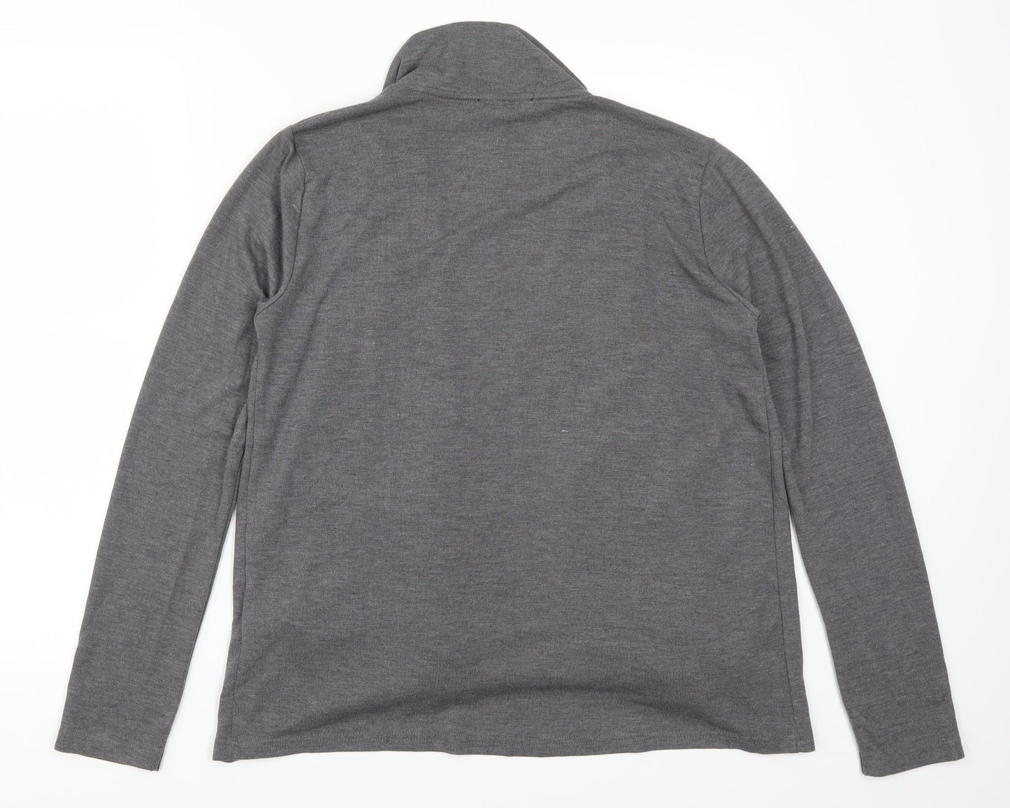FOREVER 21 Womens Grey  Rayon Cardigan Jumper Size L  - Waterfall