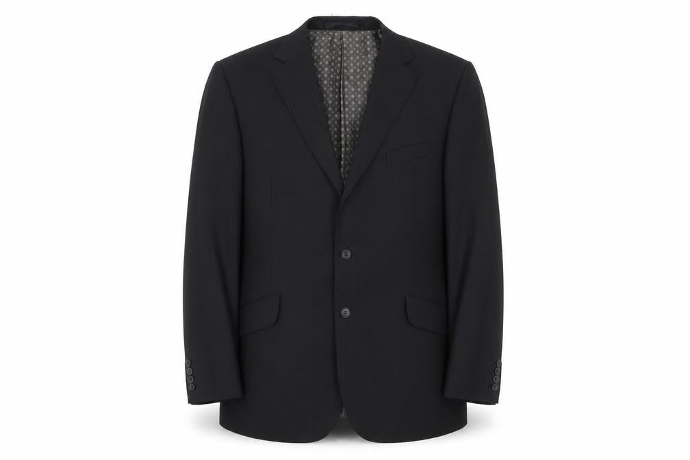 Mens UK Size 44 Impressions Regular Black Suit Jacket