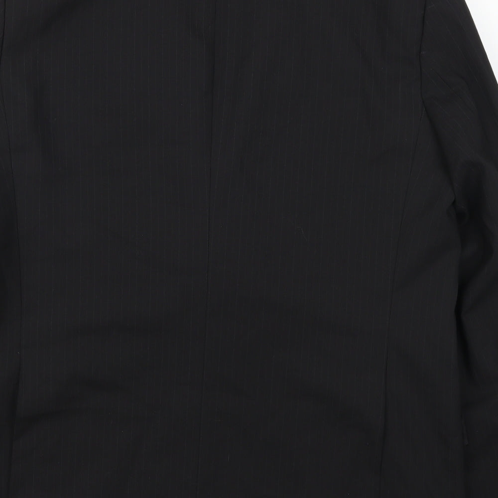 Mens UK Size 44 Impressions Regular Black Suit Jacket