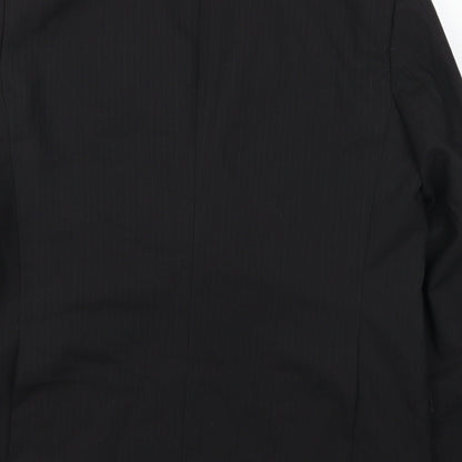 Mens UK Size 44 Impressions Regular Black Suit Jacket