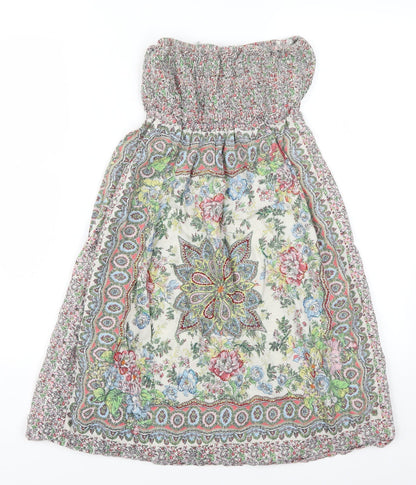 New Look Womens Multicoloured Batik  A-Line  Size 8