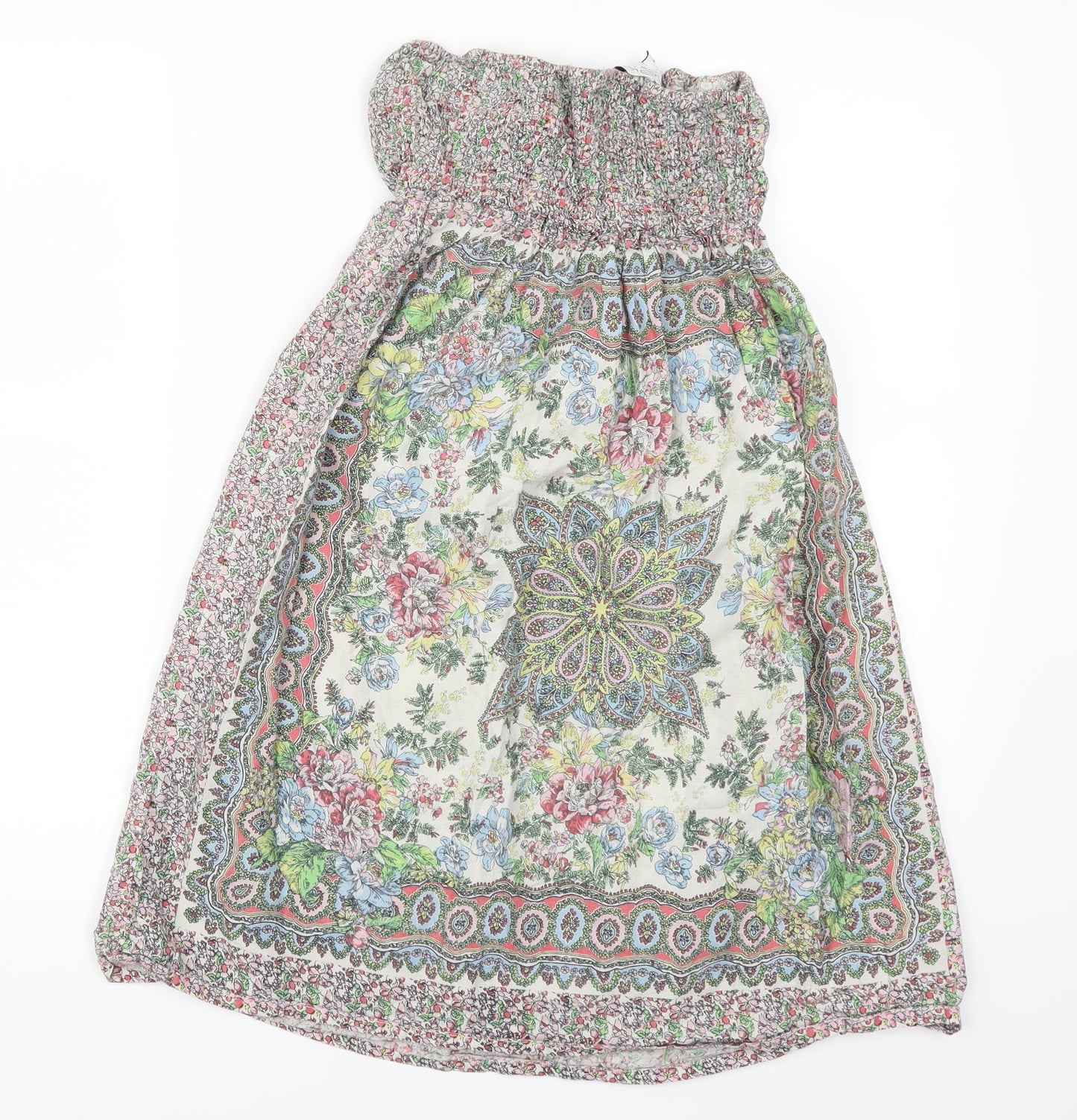 New Look Womens Multicoloured Batik  A-Line  Size 8