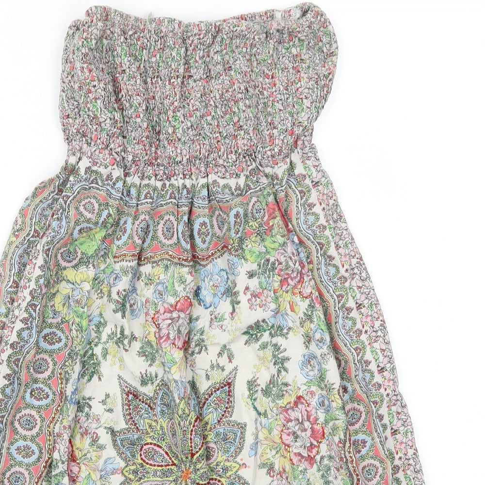 New Look Womens Multicoloured Batik  A-Line  Size 8