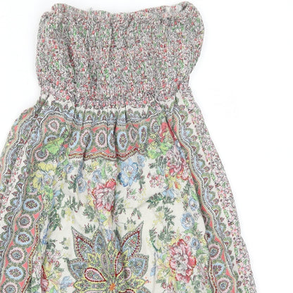 New Look Womens Multicoloured Batik  A-Line  Size 8