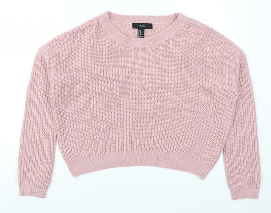 Forever 21 Womens Pink   Pullover Jumper Size M