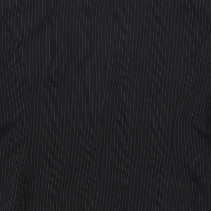 George Womens Black Striped  Jacket Suit Jacket Size 14