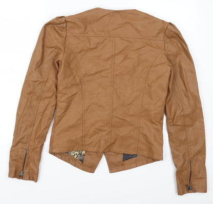 Cookie Seven Womens Brown   Jacket  Size M