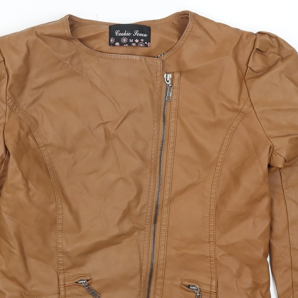 Cookie Seven Womens Brown   Jacket  Size M