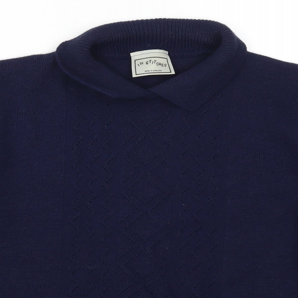In Stitches Womens Blue   Pullover Jumper Size 6