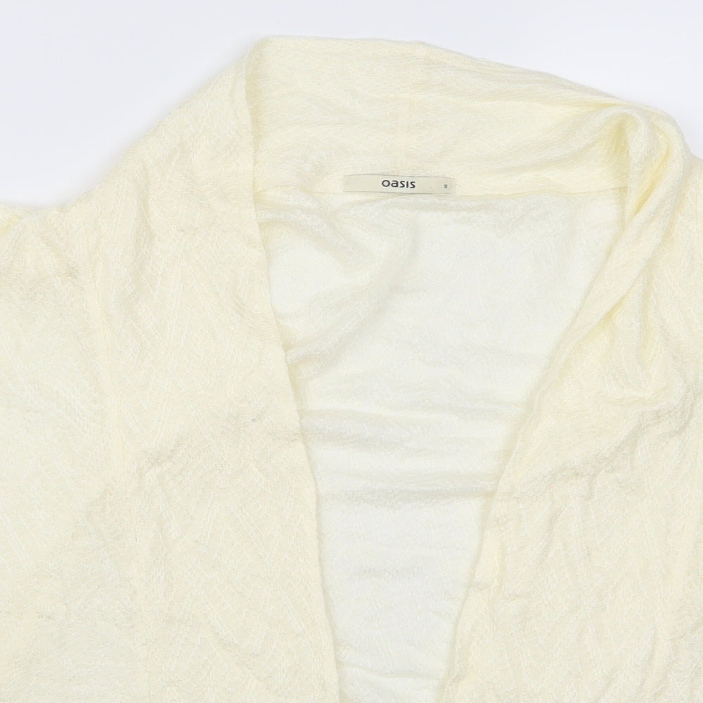 Oasis Womens Beige   Cardigan Jumper Size S  - Cream