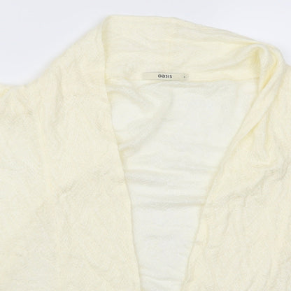 Oasis Womens Beige   Cardigan Jumper Size S  - Cream