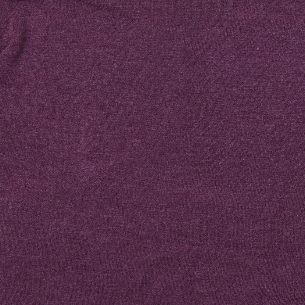 Easy Mens Purple  Knit Pullover Jumper Size XL