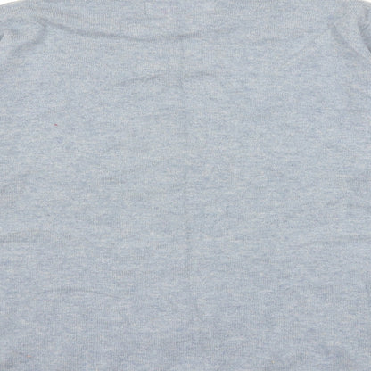 NEXT Mens Blue Check Knit Pullover Jumper Size S