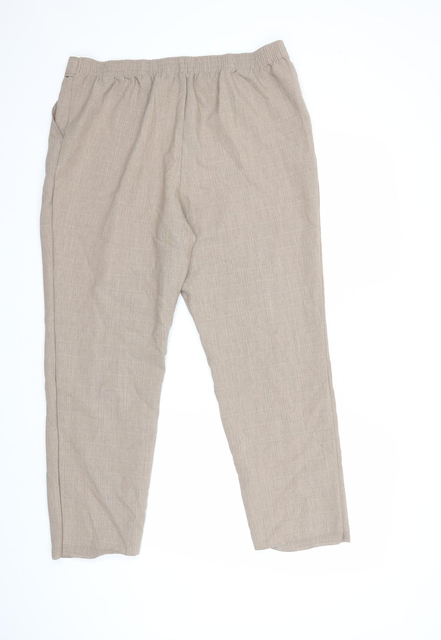 Womens UK Size 16 Marks and Spencer Regular Fit  Brown Trousers