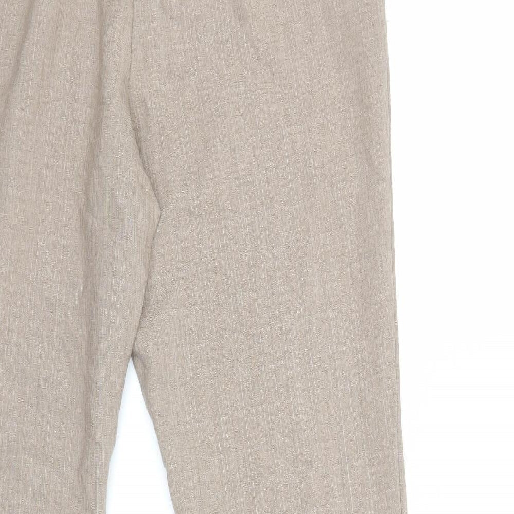 Womens UK Size 16 Marks and Spencer Regular Fit  Brown Trousers