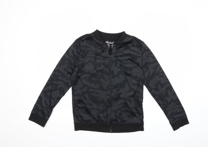 Primark Boys Black   Full Zip Sweatshirt Size 11 Years
