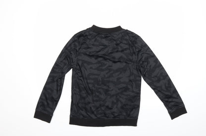 Primark Boys Black   Full Zip Sweatshirt Size 11 Years