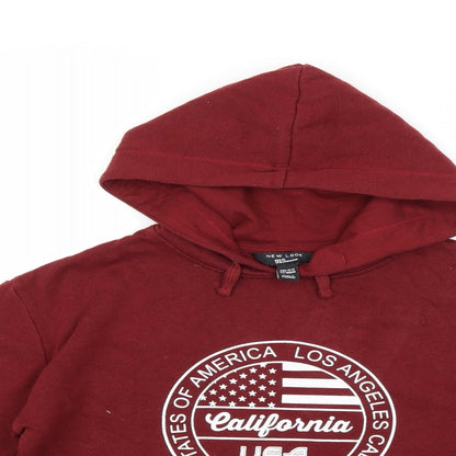 New Look Girls Red   Pullover Hoodie Size 12-13 Years