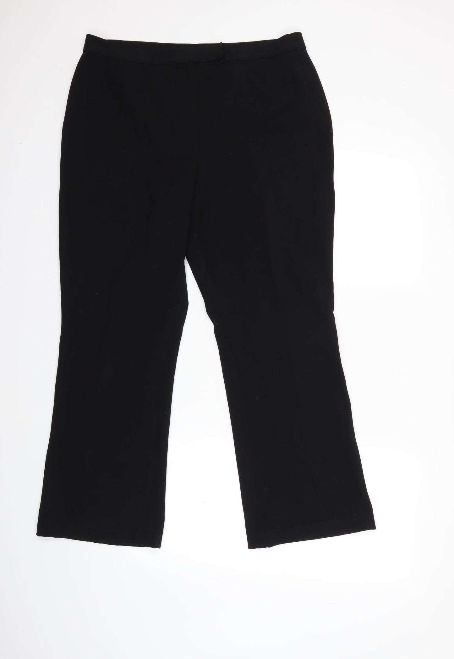 Womens UK Size 34 in Marks and Spencer Regular Fit  Black Trousers
