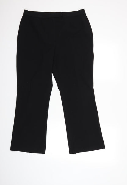 Womens UK Size 34 in Marks and Spencer Regular Fit  Black Trousers