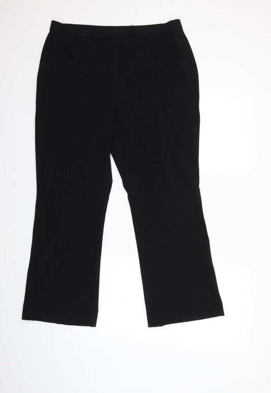 Womens UK Size 34 in Marks and Spencer Regular Fit  Black Trousers