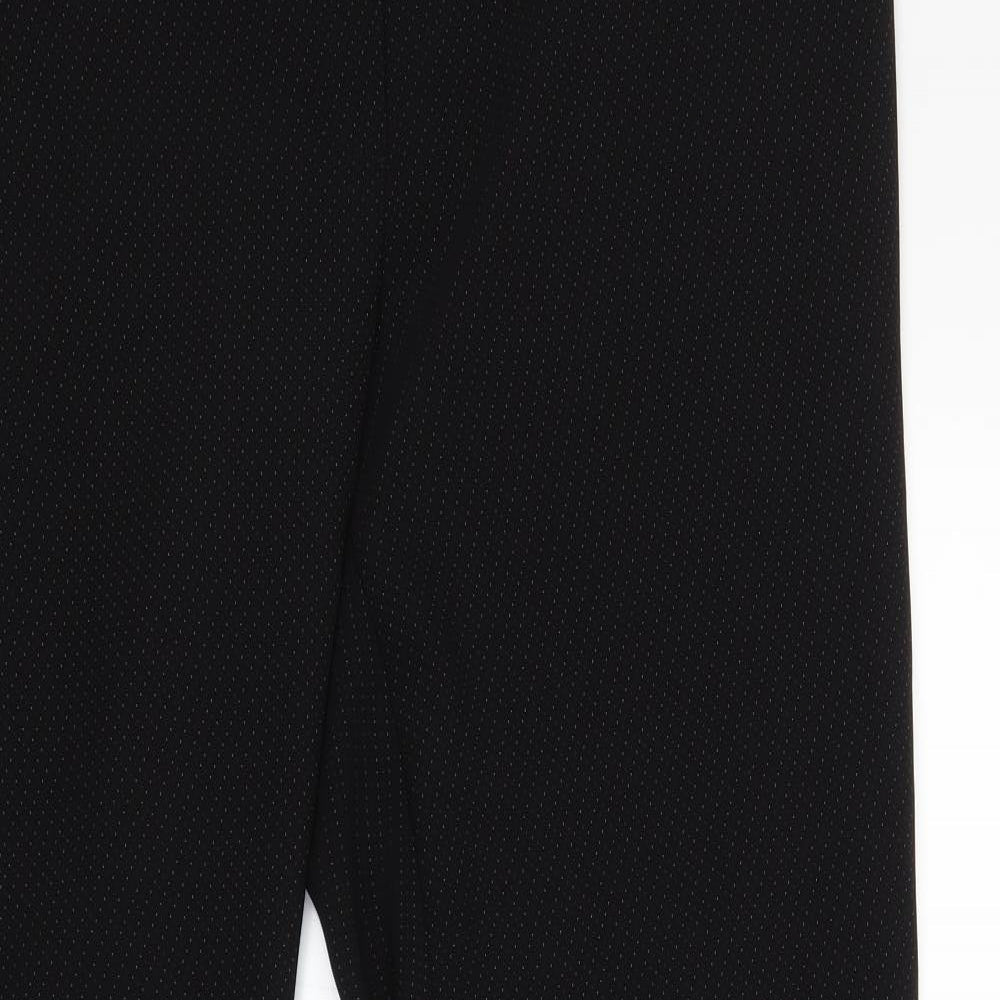 AMARANTO Womens Black Polka Dot  Trousers  Size 18 L31 in