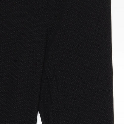 AMARANTO Womens Black Polka Dot  Trousers  Size 18 L31 in