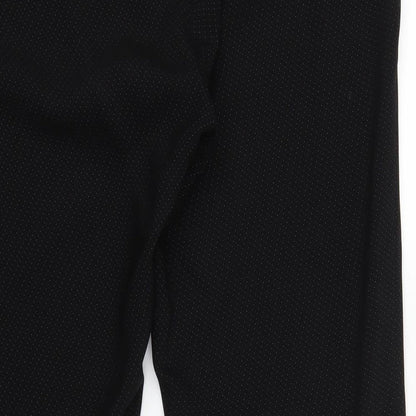 AMARANTO Womens Black Polka Dot  Trousers  Size 18 L31 in