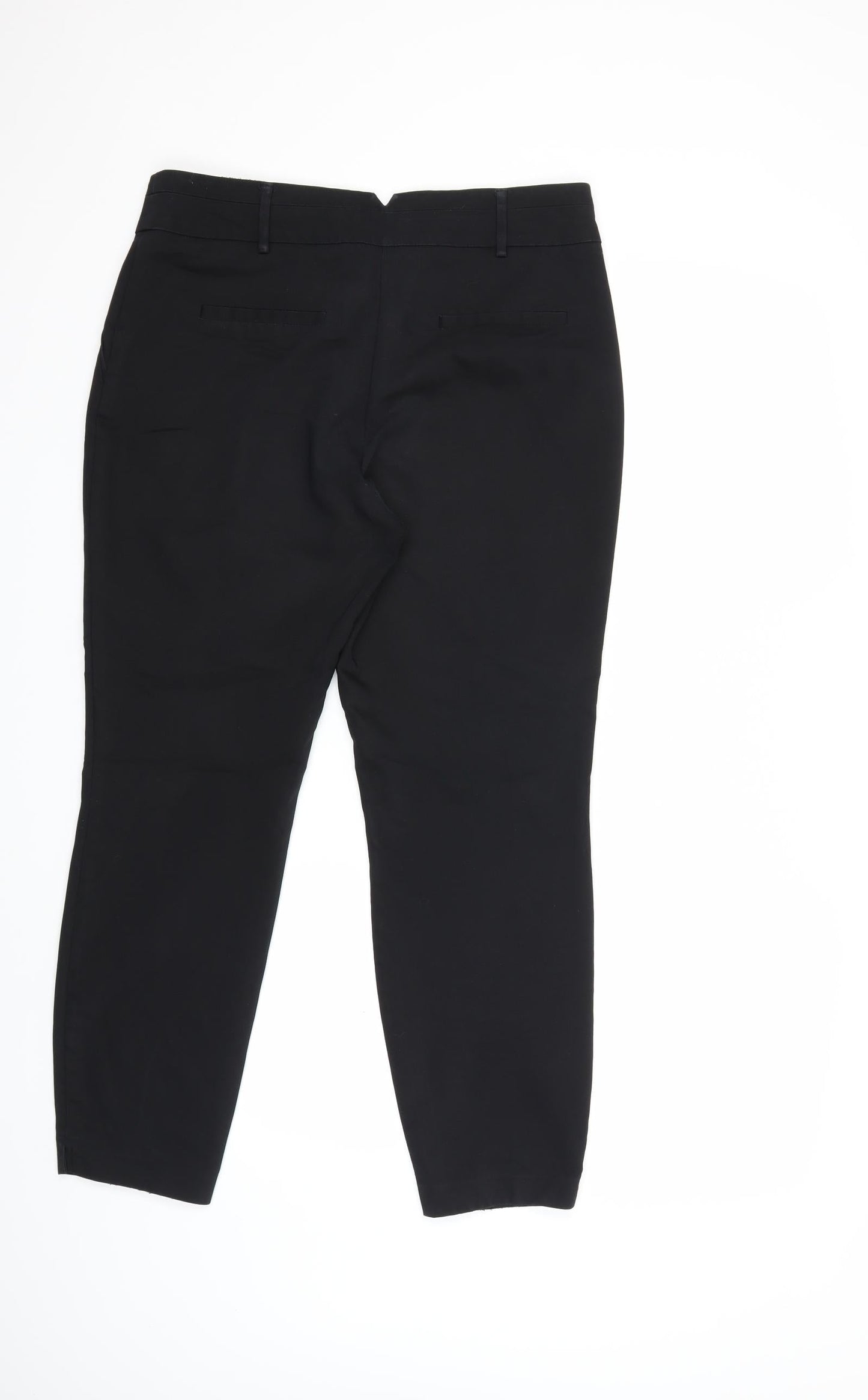 Womens UK Size 14 Papaya Regular Fit  Black Trousers