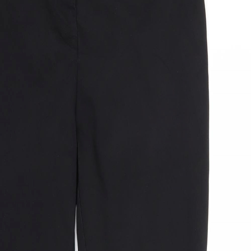 Womens UK Size 14 Papaya Regular Fit  Black Trousers