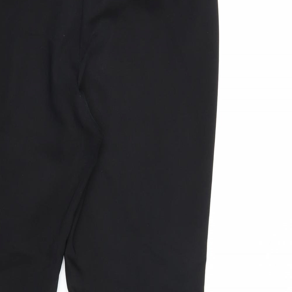 Womens UK Size 14 Papaya Regular Fit  Black Trousers