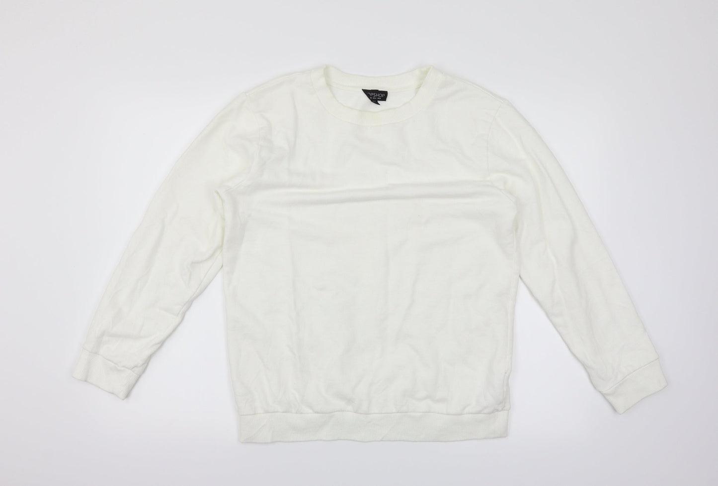 Topshop Womens White   Pullover Jumper Size 8
