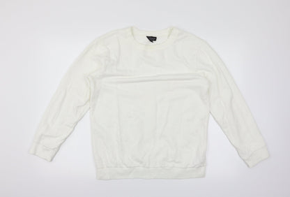 Topshop Womens White   Pullover Jumper Size 8
