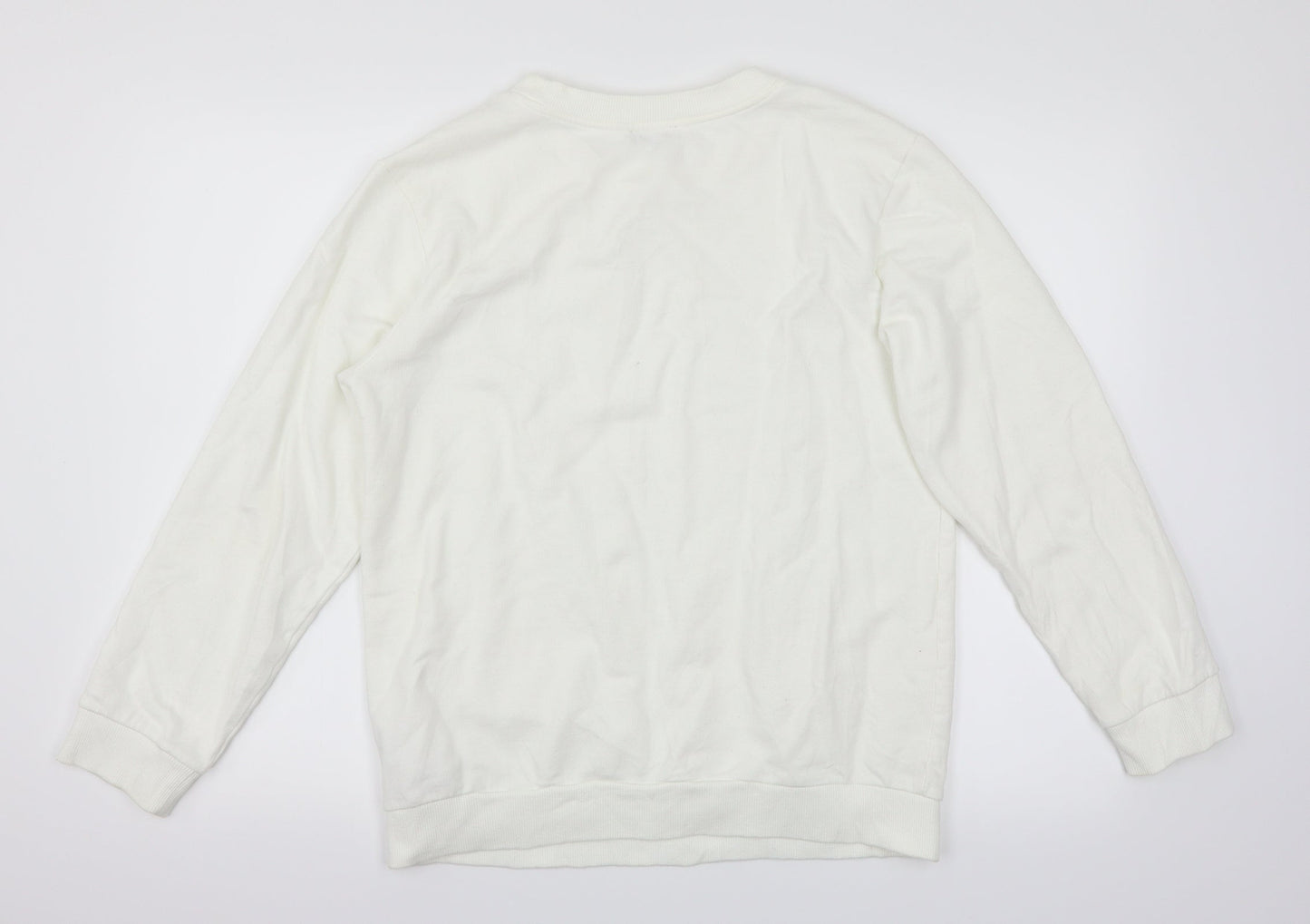 Topshop Womens White   Pullover Jumper Size 8