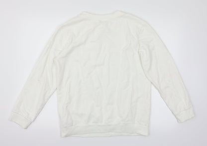 Topshop Womens White   Pullover Jumper Size 8
