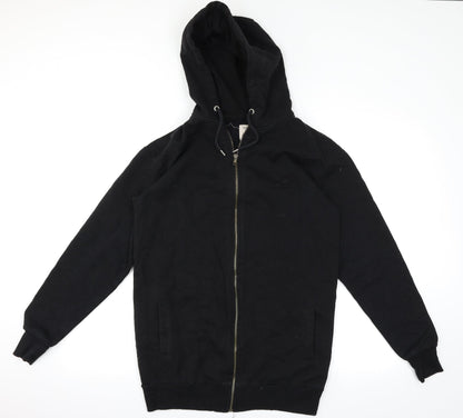 Mens UK Size XS Cedar Wood State Black Full Zip Hoodie