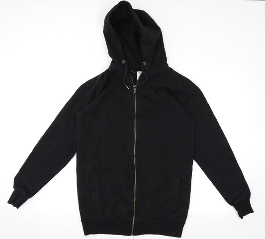 Mens UK Size XS Cedar Wood State Black Full Zip Hoodie
