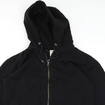 Mens UK Size XS Cedar Wood State Black Full Zip Hoodie