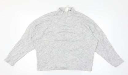 Womens UK Size XS H&M Grey Basic T-Shirt