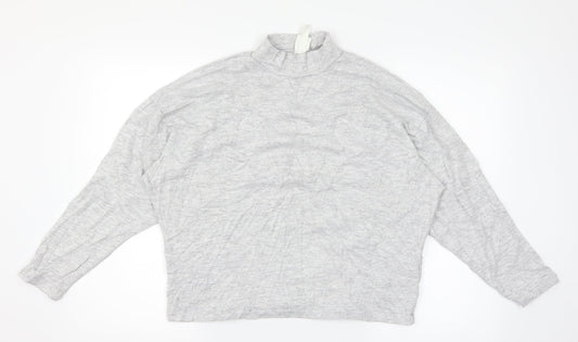 Womens UK Size XS H&M Grey Basic T-Shirt