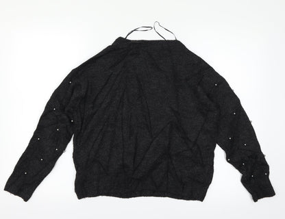 H&M Womens Black   Pullover Jumper Size 6