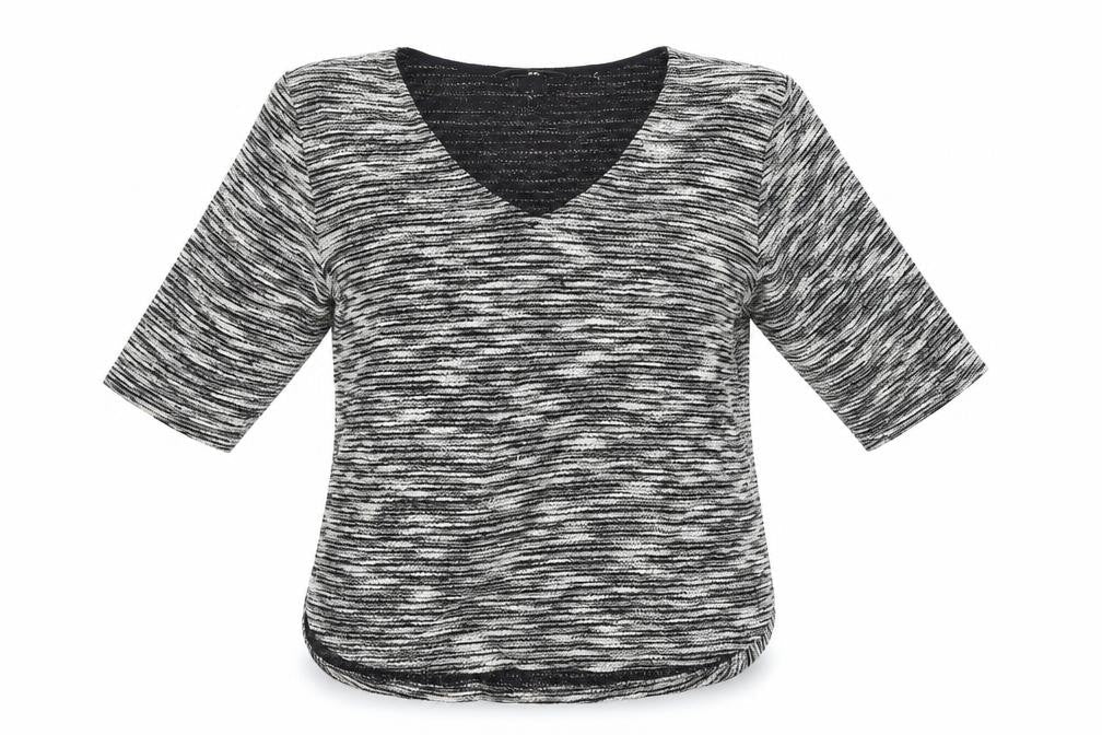 Womens UK Size 6 H&M Black Basic T-Shirt