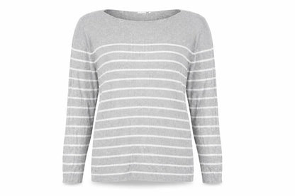 Gap Womens Grey Striped  Pullover Jumper Size 16