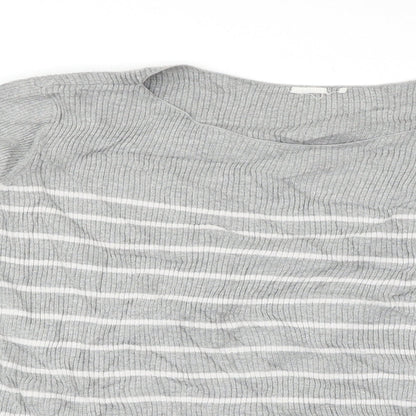 Gap Womens Grey Striped  Pullover Jumper Size 16