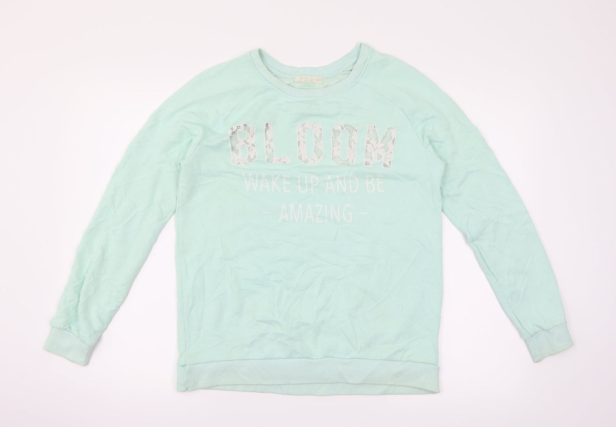 Bershka Womens Green   Pullover Jumper Size XS